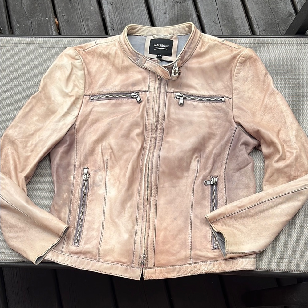 Lamarque Women's Tan Leather Jacket
